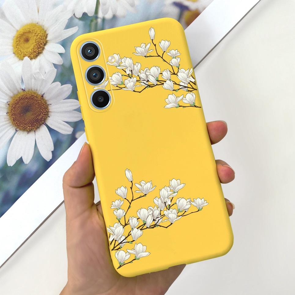 Soft Silicone Cases For Samsung Galaxy A54 5G A53 5G Case Samsung A23 4G 5G A12 A125F Bumper Shell Black Cat Stylish Coques Etui