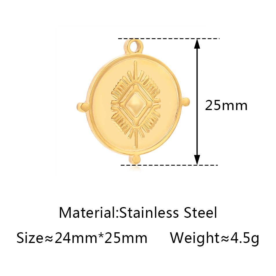 3 Stück Edelstahl Goldfarben Beschichtet Strassstein Blaues Böses Auge Anhänger Halskette Armband Ohrring DIY Schmuckherstellung Zubehör