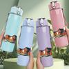 1PC Canyon Desert Mountain Landscape Art 750ml Color Plastic Sports Water Bottle Leakproof Flip Straw Lid Suitable for Sports Office Home Use