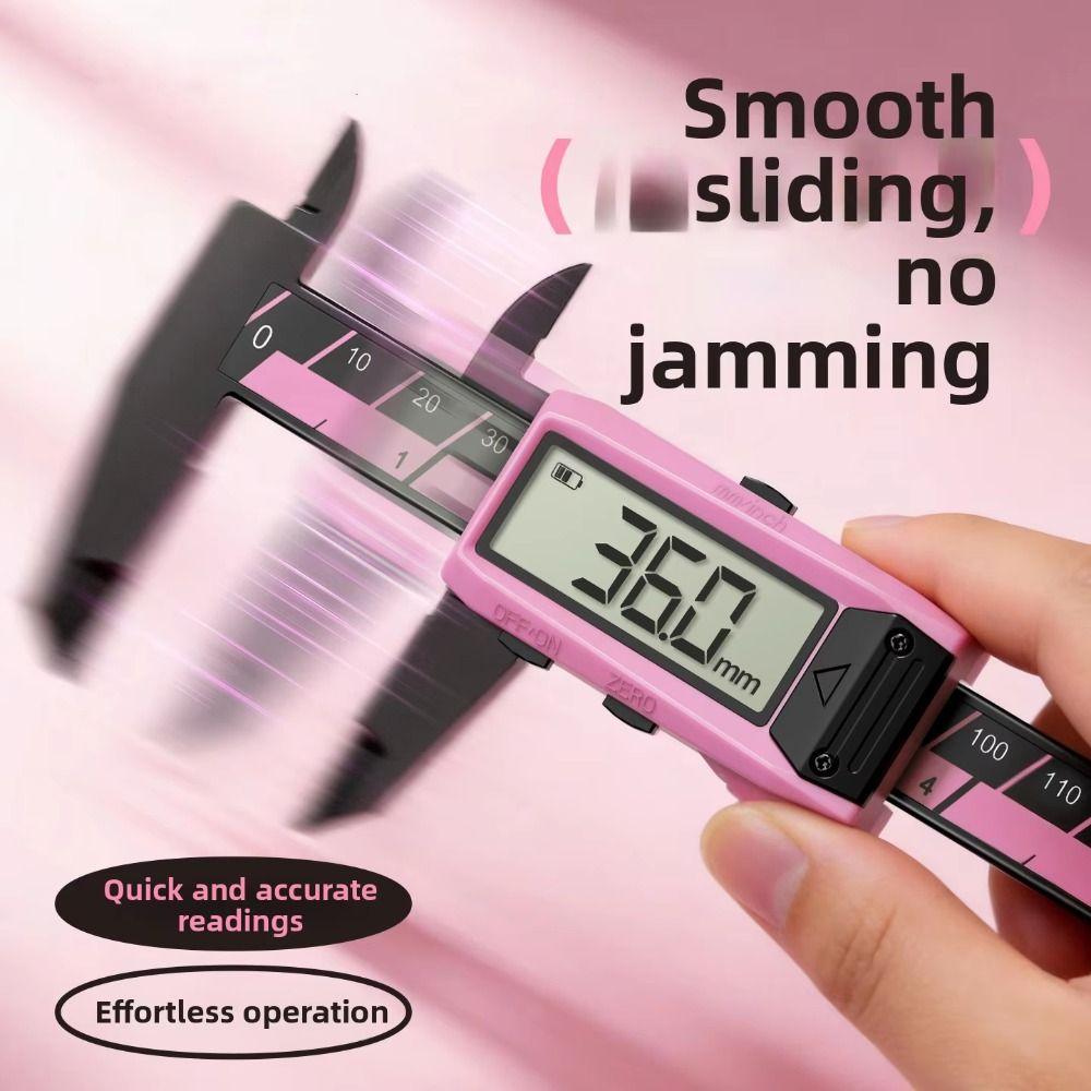 Digital Display Digital Caliper Small-sized High Precision Electronic Vernier Caliper Portable Pink Mini Digital Vernier Caliper