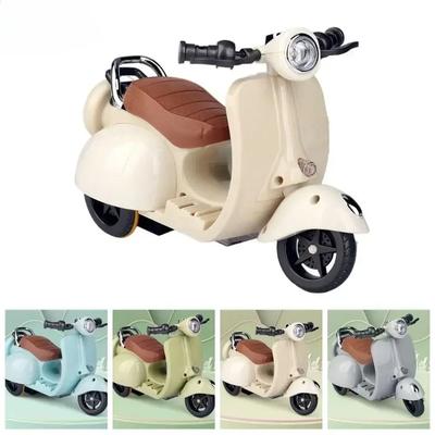 La Bu Bu Doll Mini Electric Motorcycle Labubu Doll Accessories Fun Cute Doll Toys With Lights and Music DIY Kid Christmas Gift