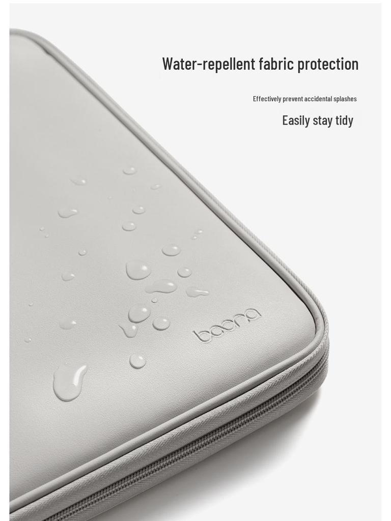 14-Inch Full Open Leather Laptop Sleeve for MacBook, Lenovo, Huawei