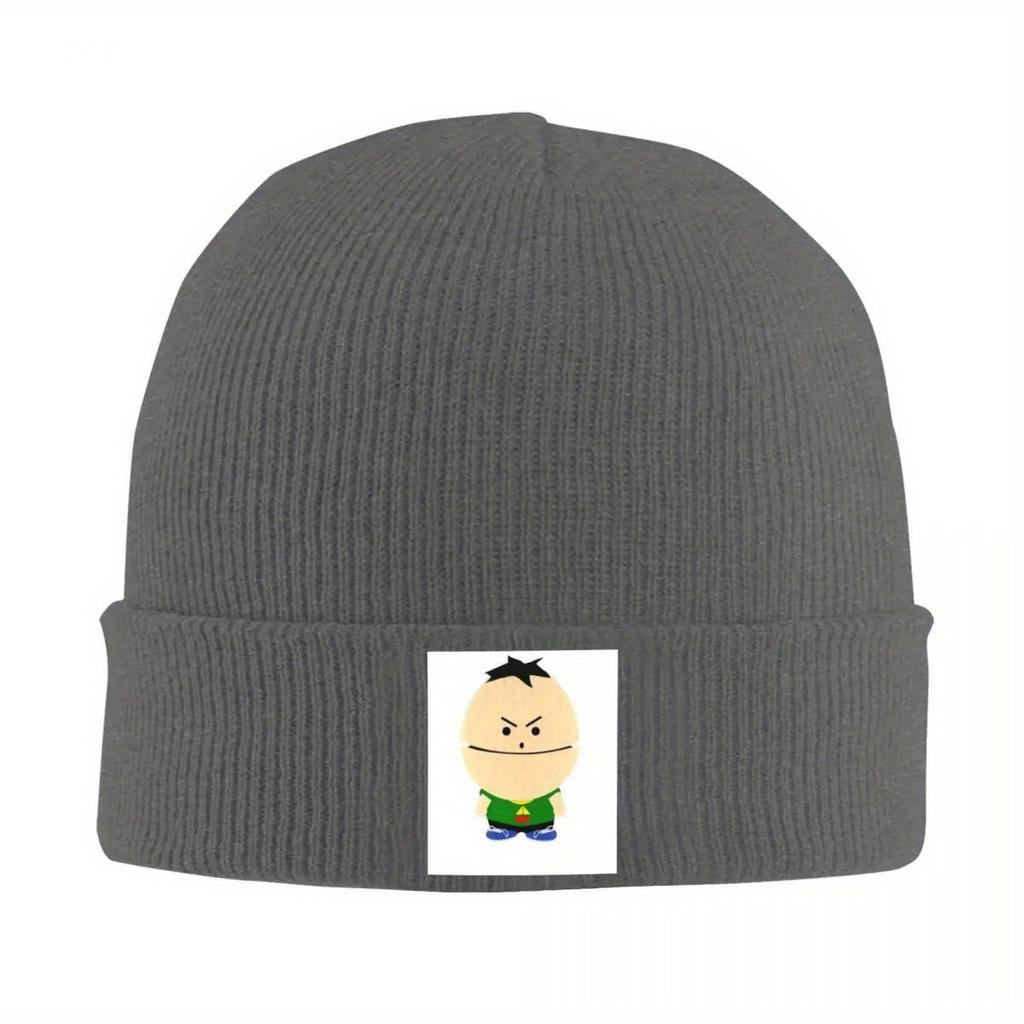 Souths Parks Mössor Angry Ike Mössor Design Stickad Mössa Vår Casual Vuxen Unisex Kpop Värme Elastisk Keps