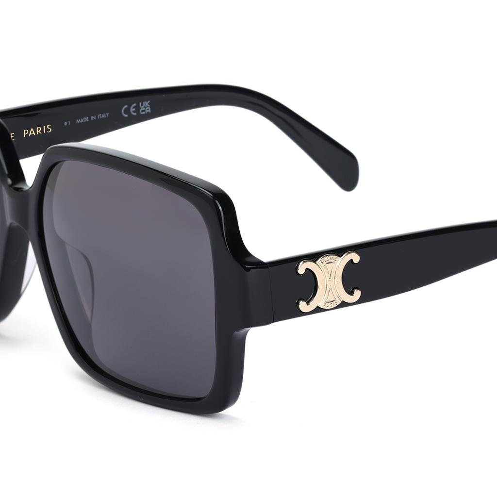 Celine Comfortable Fashion Plastic Square Sunglasses Women Sunglasses Black CL40316U01A