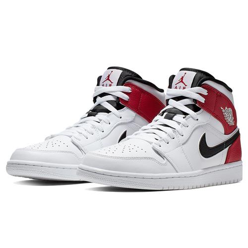 New Air Jordan 1 Mid 'White Chicago' 554724-116