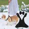 Attractive Fastener Tape Patchwork Pet Wedding Suit Dogs Tuxedo Party for Spring
