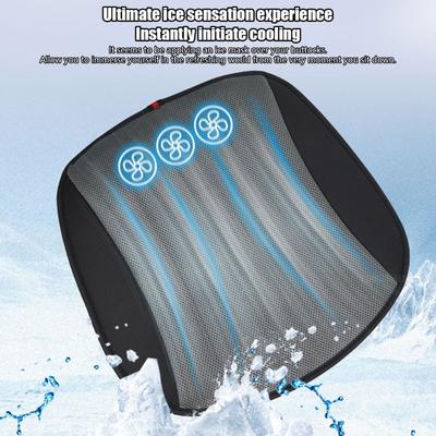 Car Ventilation Seat Pad 30dB Quiet Operation 720° Cooling Fans USB Powered Suitable For Vehicles And Travel Office Use