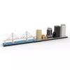 -64824 Compatible Building Block Set Architectural Model Tourist Attractions Florida Skyline Ornament