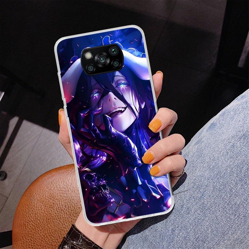 Albedo Overlord Anime Phnoe Case for Xiaomi Poco X5 X6 X7 Pro X4 Gt F7 Ultra M8 M7 Redmi 15C 15 13C 13 12C 12 Unique Cover Coque