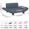 Dog Bed Dark Grey 70x45x28 Cm Fabric