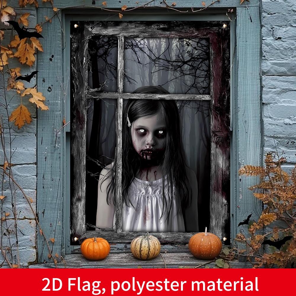 2D Flat 1pc - 31.5x47.24in Decor For Halloween Day of the Dead Party Indoor Outdoor Spooky Theme Decor Room Spanish Day of the Dead