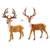 Deer Model Figurine Statues Decorations for Home Merry Christmas New Year Gifts