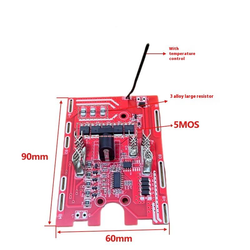 1Pcs Diy Accessories Balanced Protection Board 21V High Power For  5-String With Temperature Control