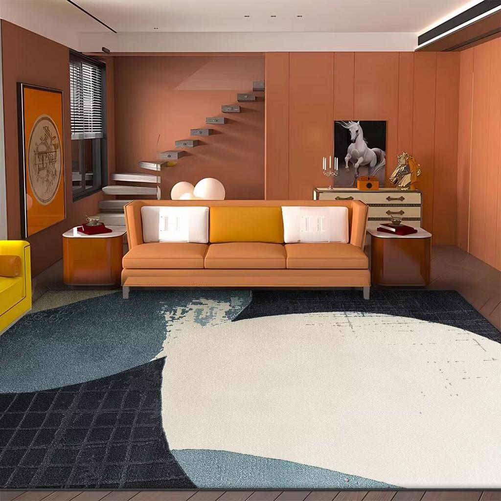 Large Area Decoration Rugs for Living Room Modern Abstract Washable Bedroom Carpet Gaming Room Non-slip Tatami Soft Floor Mat