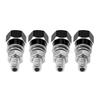 4 Pcs Universal Thread License Plate Frame Bolt Screw Motorcycle (King Kong Black)