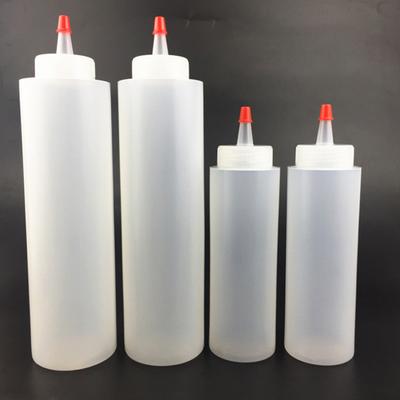 8/16oz Clear Squeezes Senf-Kunststoff-Dressing-Gewürzspender Squeeze-Flasche Ketchup-Salat