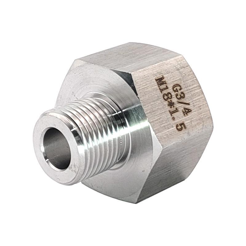 

Stainless Steel 304 BSP G3/4 to M18x1.5 Thread Adapter Reducer