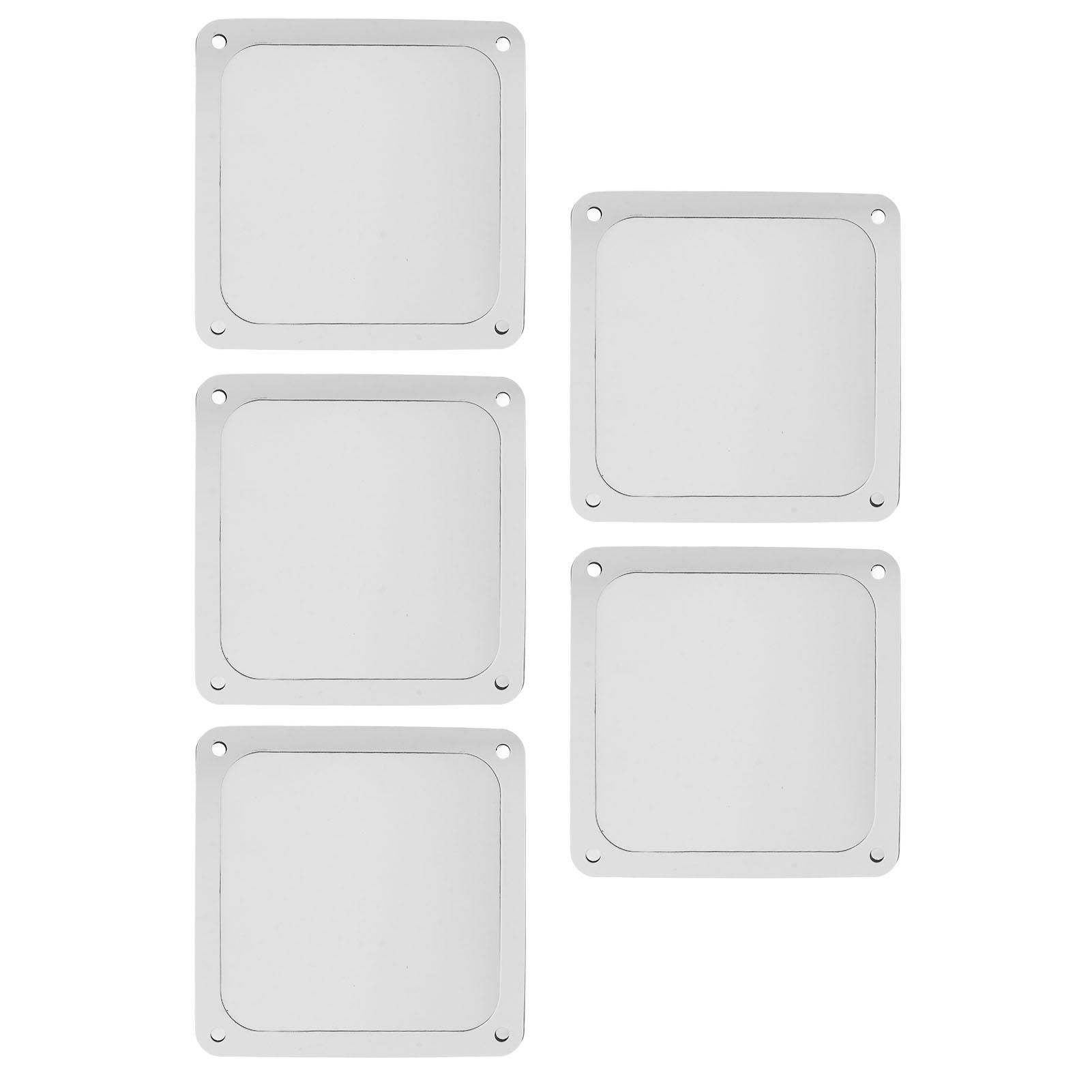 PC Fan Dust Filter Mesh Magnetic Frame Nylon Chassis Fan Dust Mesh Cover for Computer Case Power Supply Unit 140mm 5pcs