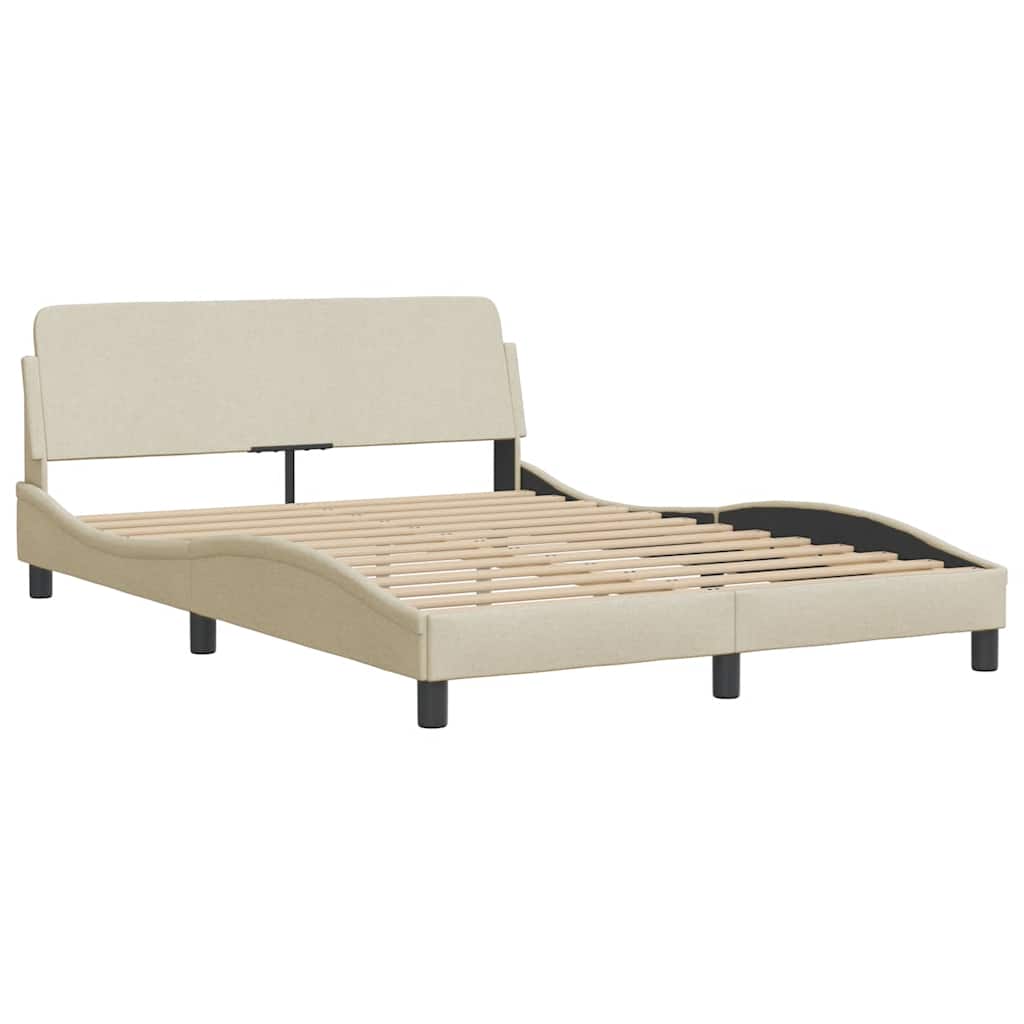 Dover Bed Frame Cream 120 x 200 cm Fabric