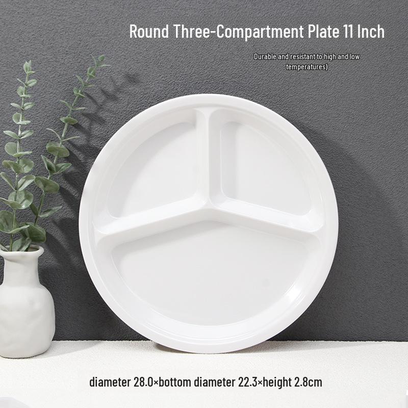 A5 White Melamine High-Temperature-Resistant Noodle and Soup Bowl, Ramen Bowl, Rice Noodle Roll Plate, Vegetable Plate.