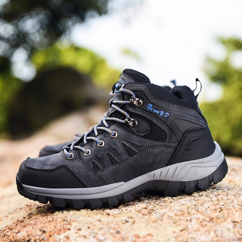 Fashion Fashion Men's Motocross Boots Outdoor Leather Hiking Shoes Men Hunting Work Safty Boots Men's Short Ankle Boots Men Casual Shoes