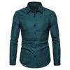 Men's Shirts Shirts Male Long Sleeve Slim Fit Business Casual Floral Man Shirt