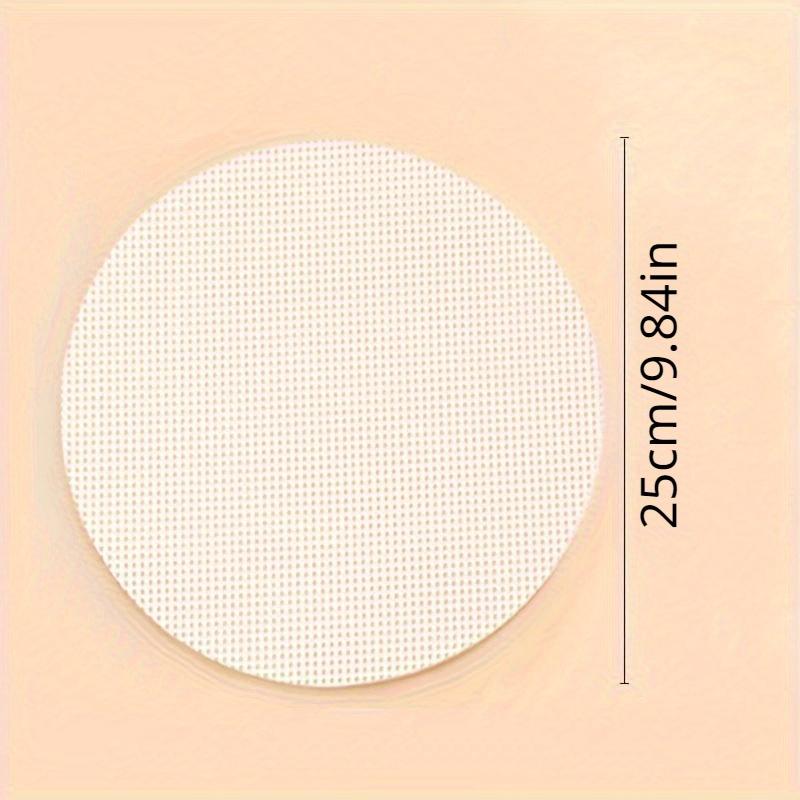 

1 шт. Многоразовые силиконовые антипригарные вкладыши для пароварки, Круглый коврик для приготовления на пару для бамбуковой пароварки, Жаростойкий, Кухонный