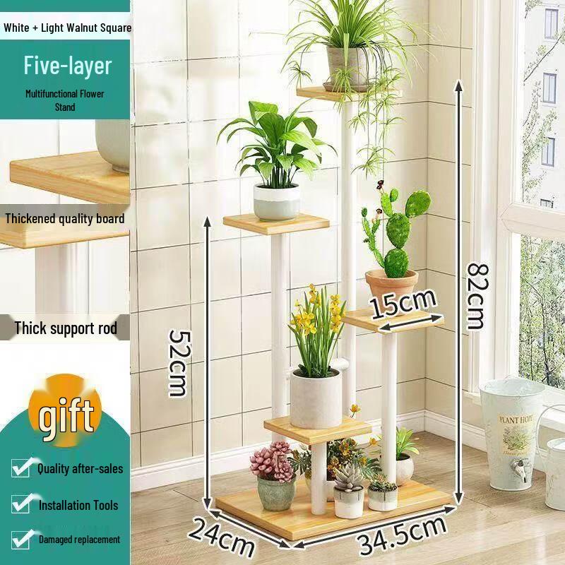 

Trapezoidal Straw Woven Flower Display Stand