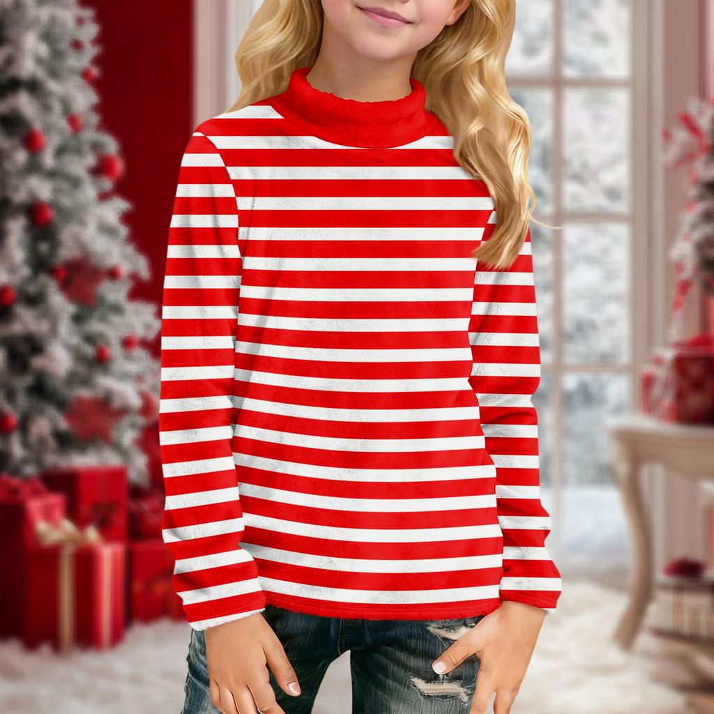 Children's Daily Casual Long-sleeved Printed Tops T-shirt