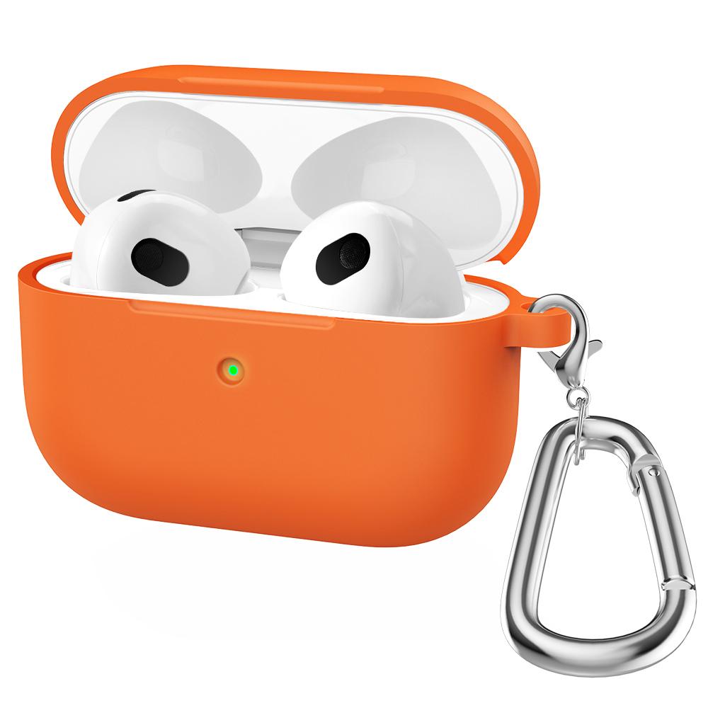 Silicone Cases For Apple Airpods 3rd generation Protective Shockproof Wireless Earphones Cover With Hook for air pods 3 Box Bags