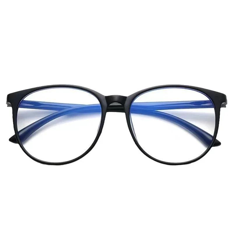 Koreanische Mode Anti-Blaulicht-Brille für Mann Frau Transparenter Runder Rahmen Computer-Gaming-Brille Optische Brille