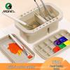 Mali Multi-functional Brush Washer Set: Three-piece with Palette for Watercolor, Gouache, Acrylic, and Oil Paintings (Model G51013)