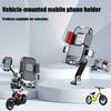 Motorcycle Handlebar/Rearview Mirror Mount Phone Holder Scooter Bike Phone Cradles 360 Degree Rotating Shockproof Stand