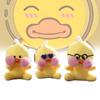 Adorable Hyaluronic Acid Duck Plush Toy Cute Mini Yellow Duck Bag Charm