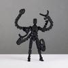 3D Printed Robot Action Figure with Accessories Movable Joints Robot Model Toy Articulated Dummy Figurine Home Office Decoration Ornament