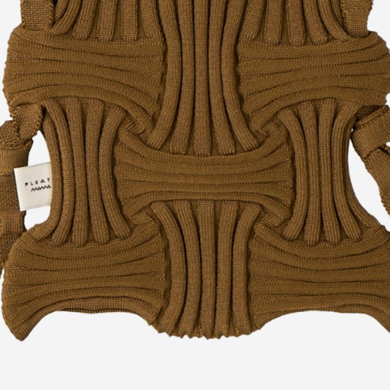 Pleatsmama Mini Crossbow Bag Camel