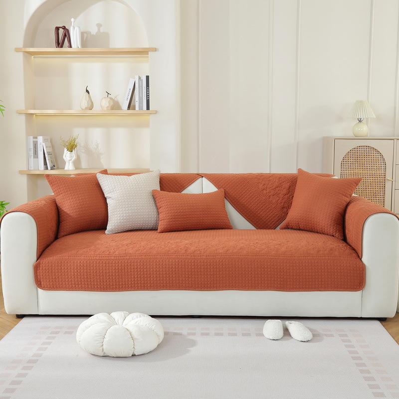 Universal Sofa Cushion for All Seasons, Pure Cotton Fabric, Pure Cotton Seat Cushion, Simple Modern Non-slip Sofa Cover Towel Cover Cloth Towel