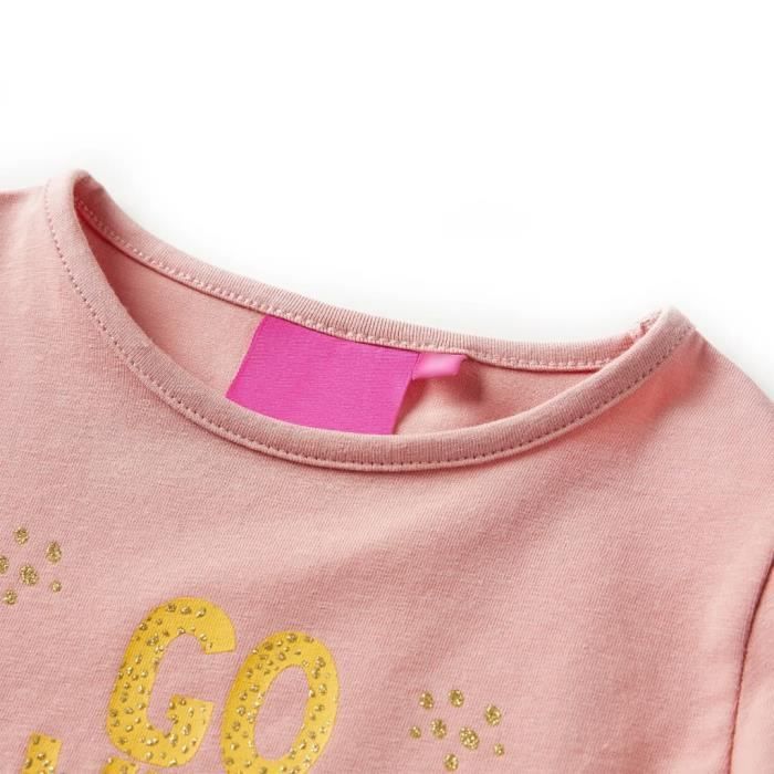 T-shirt enfants manches longues imprimé animal 3 couleurs disponibles 92-104-116-128-140
