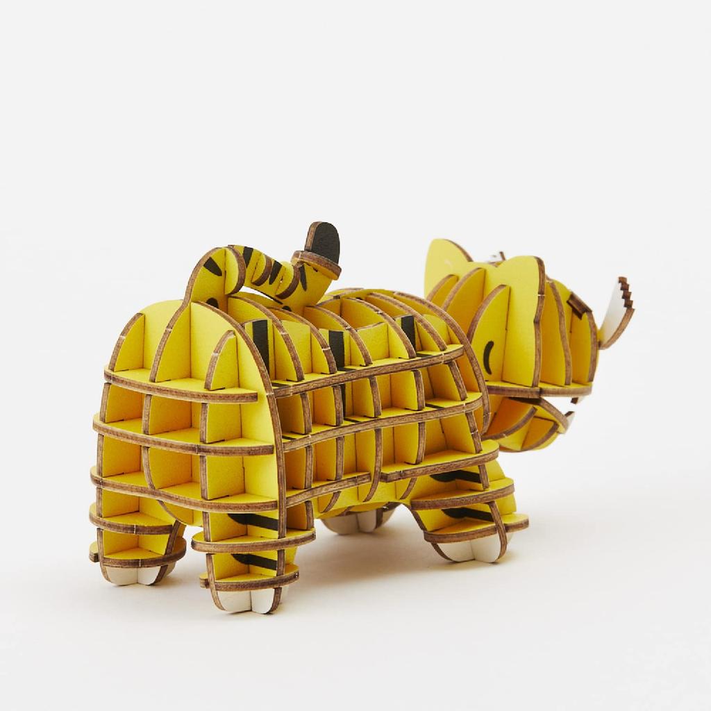 Tygrys A Puzzle 3D drewniane i zestaw do majsterkowania DIY dla dzieci i dorosłych zabawka edukacyjna dla chłopców i dziewcząt wspaniały element sztuki 3D i świetny prezent dla