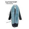 Fashionable 179*12cm Fake Fur Long Scarf Thick Soft Long Strip Scarf Fur Decor Winter Fluffy Scarf for Women Men Outdoor