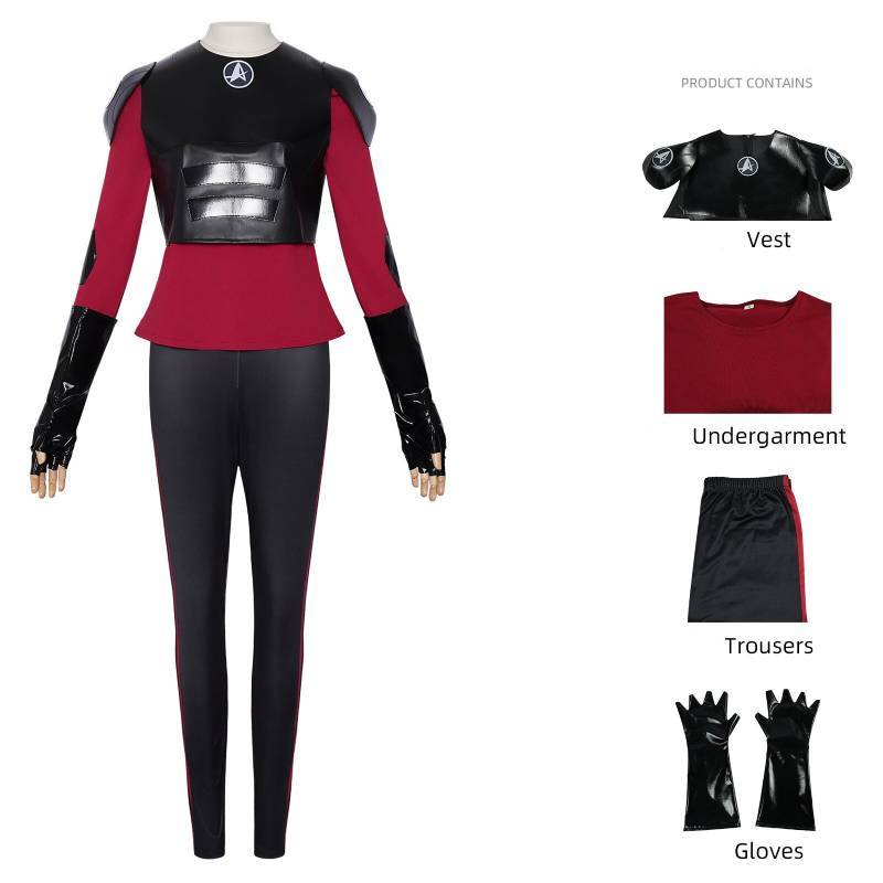 Star Trek Cosplay Costume With Soft Nylon Fabric For Anime Stage Performances S