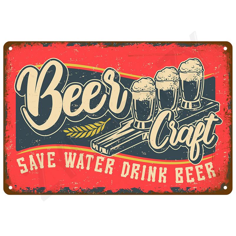 Vintage Metal Signs Plates Posters House Interior Bathroom Wall Art Mural Aesthetic Room Home Decor Decorations Retro Tin Sign