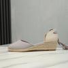 Wedge Heel Sandals Women Lace Up Spring Summer New Simple Versatile Fashion High Heels Womens Shoes Sandalias