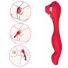Female Double Orgasm Sucking Vibrator G Spot Clitoris Stimulator with Imitates Finger Touching Stimulation Sucker Oral Clitoris Stimulator Erotic