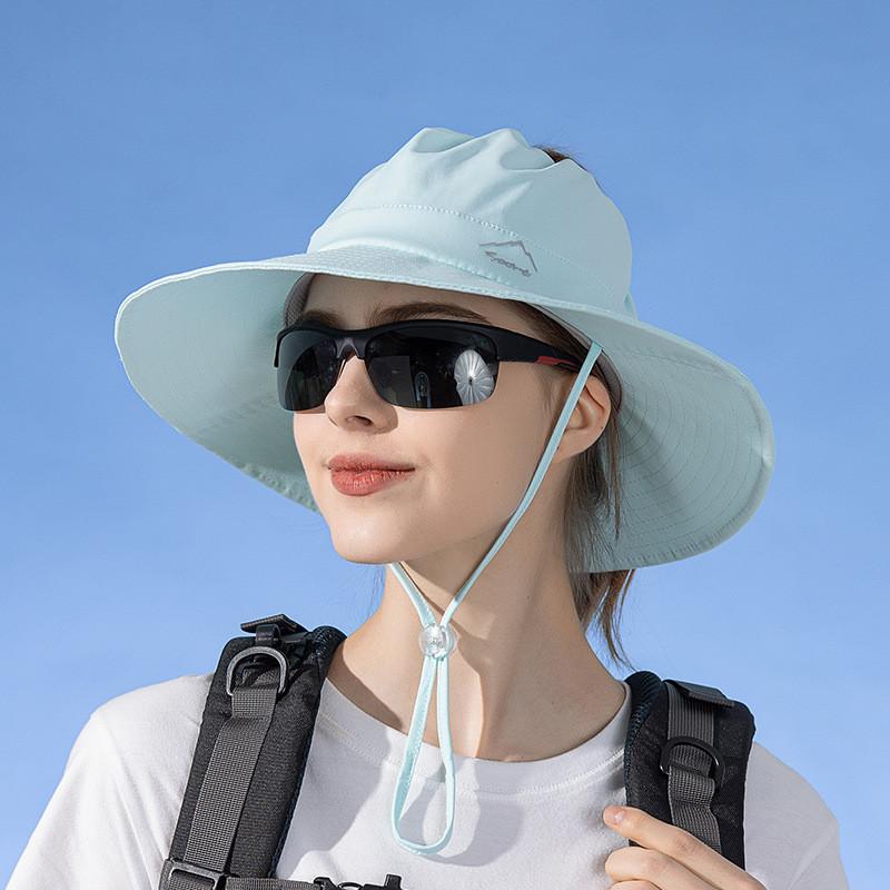 Outdoor Ice Silk Sun Hat With Wide Brim For Summer Beach Water Sports