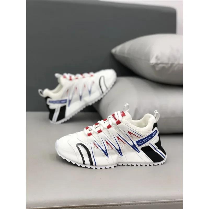 New Luxury Men's Sneakers Mesh Breathable Strap Versatile Casual Shoes Thick Bottom Increased Breathable Sports Running Shoes