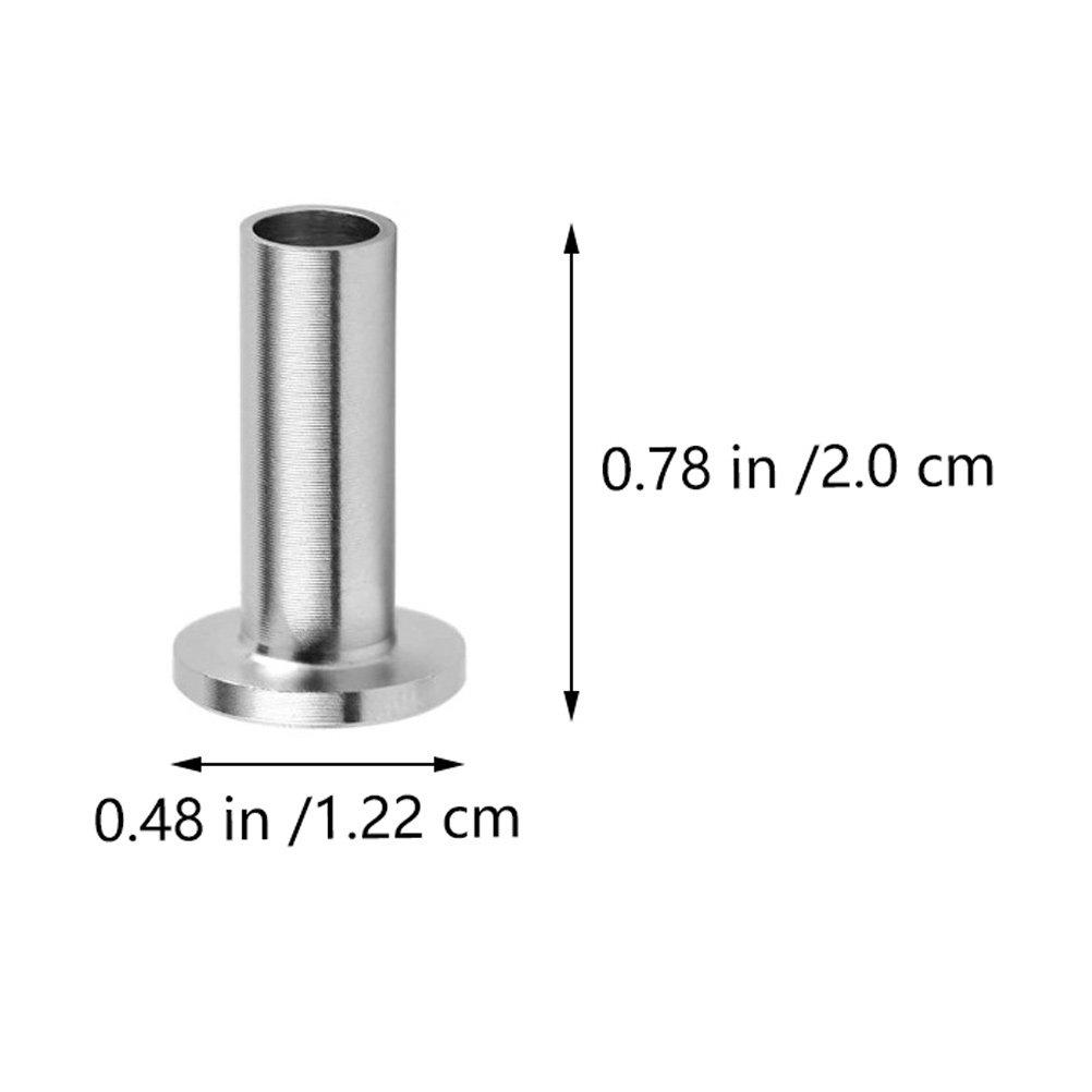 10Pcs Cable Railing Protector Sleeves Stainless Steel Corrosion Resistant for Deck Wire Rope Guard Replacement Parts