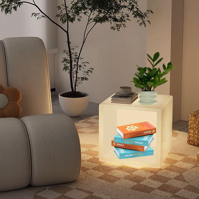 Light Luxury Floor Lamp, Bedroom Bedside Table, Storage Desk Lamp, Cream Minimalist Living Room, Sofa Side Table