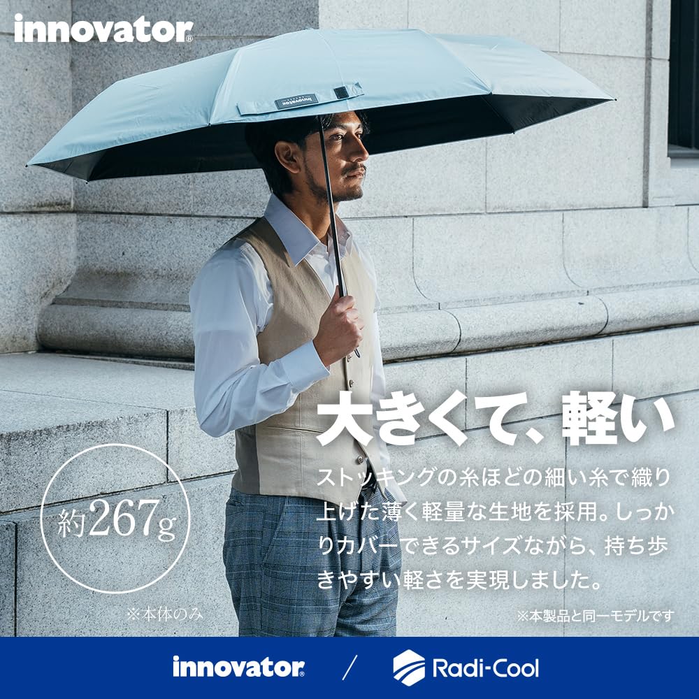 Ogawa Lightweight Wide Folding Umbrella for Manual Innovator UV Protection Light Heat Dissipation Heat Shielding Index Cooler Than a Regular Water