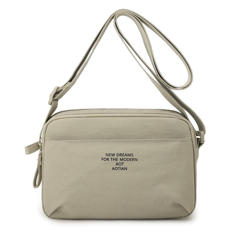 Minimalist Oxford Cloth Crossbody Bag Men Women Casual Functional Daily Outdoor Shoulder Bag
